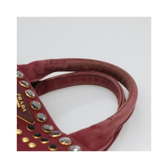 Pre Loved Prada Canapa Women Red Handbags - Picture 8 of 8
